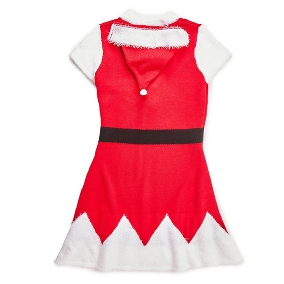 🎅 Allison Brittney 2-piecc Red & White Santa Christmas Dress w/ Hat Size Small - Picture 2 of 9